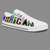 Custom Classic Letter Word On Upper Canvas Print Converse Shoes